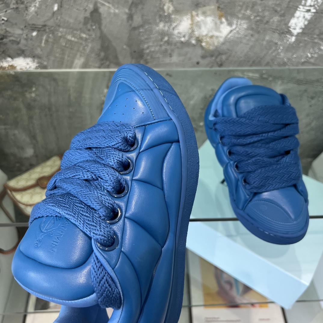 Lanvin Leather Curb XL Sneakers - DopestKickz