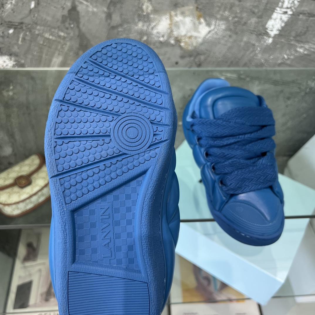 Lanvin Leather Curb XL Sneakers - DopestKickz