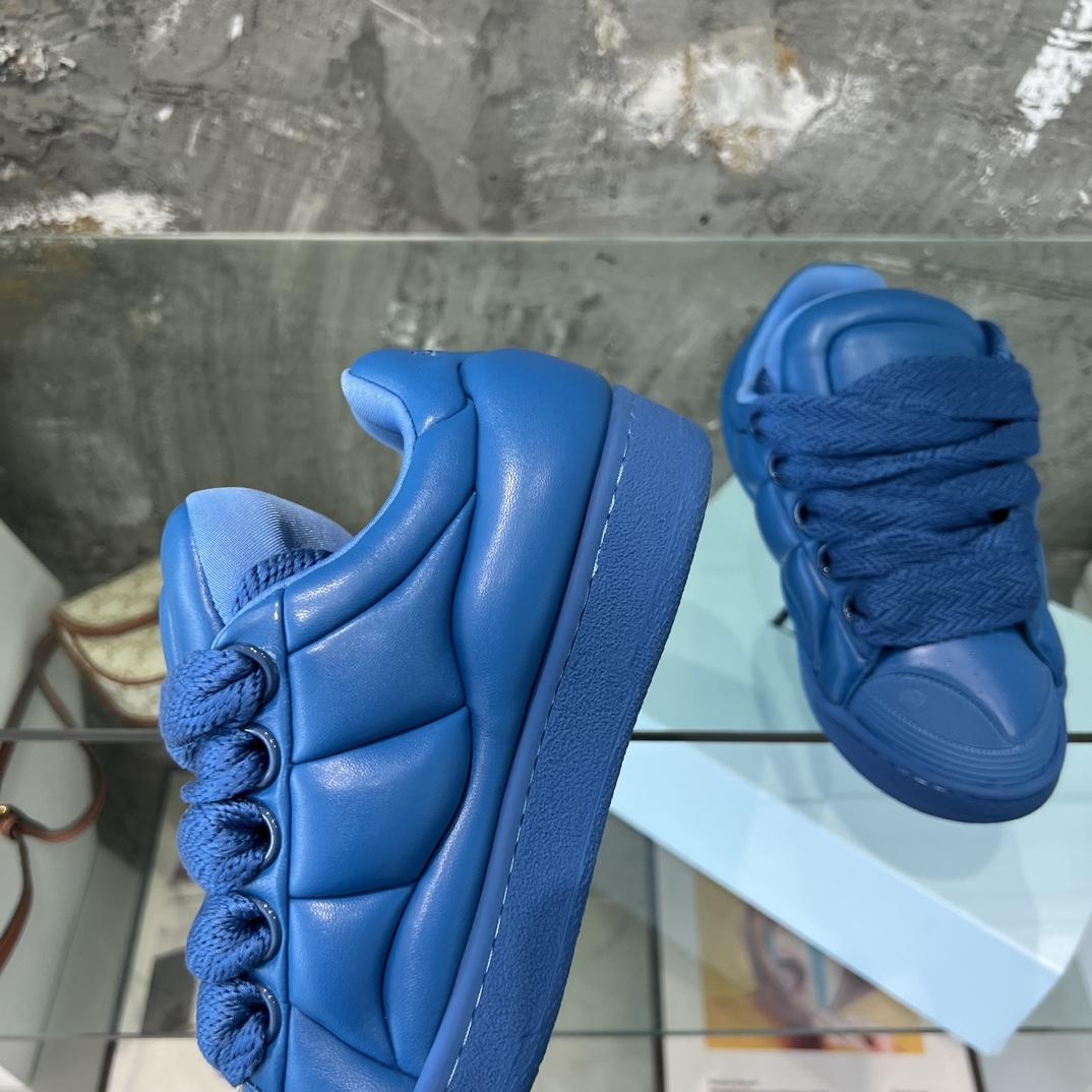 Lanvin Leather Curb XL Sneakers - DopestKickz