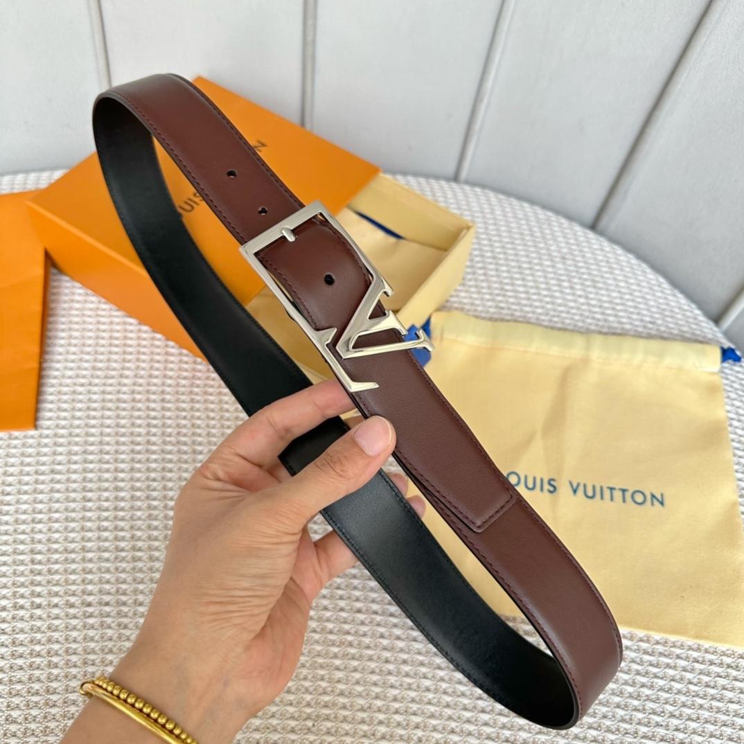 Louis Vuitton LV Skyline 35mm Belt - DopestKickz