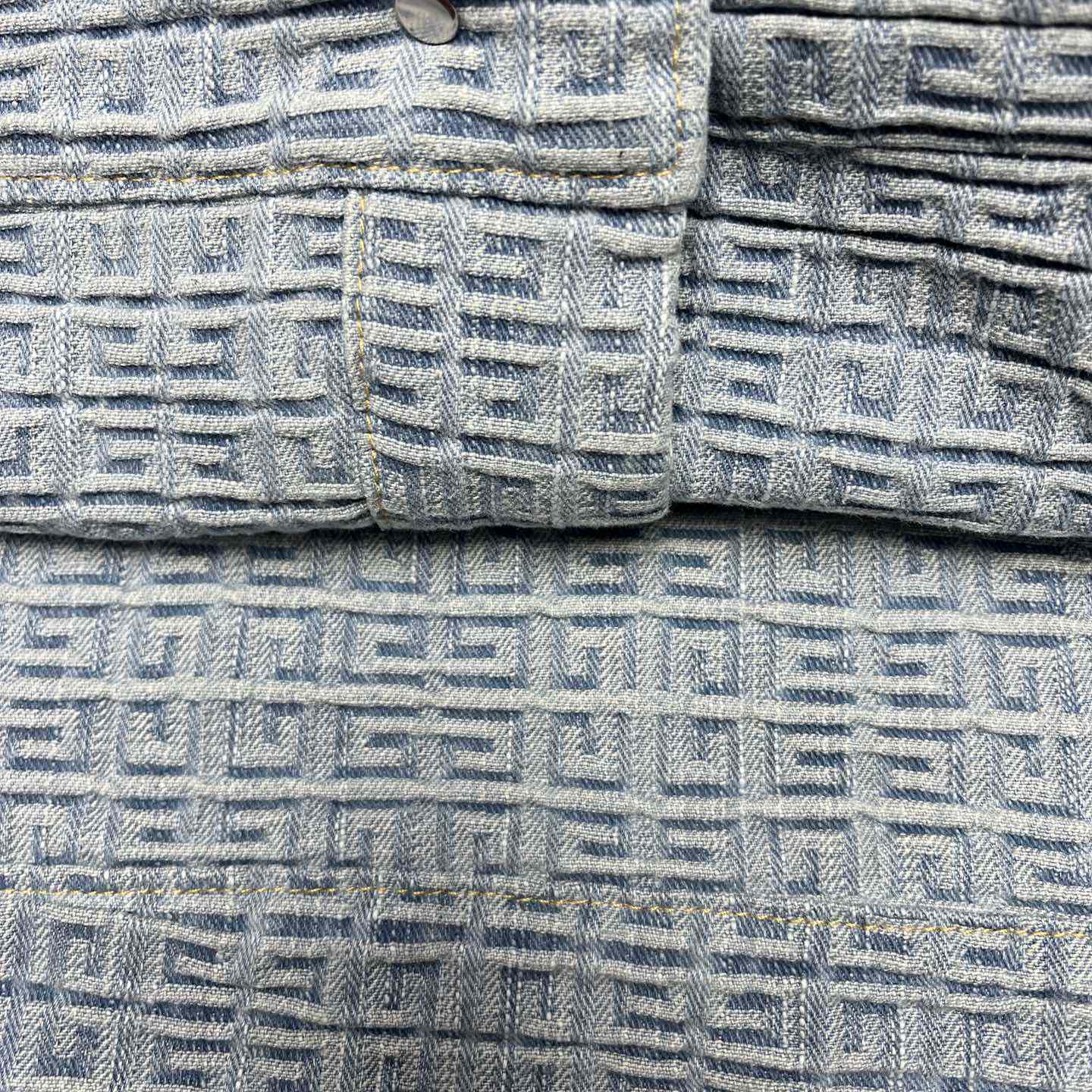 Givenchy 4G Denim Oversized Sleeveless Jacket - DopestKickz