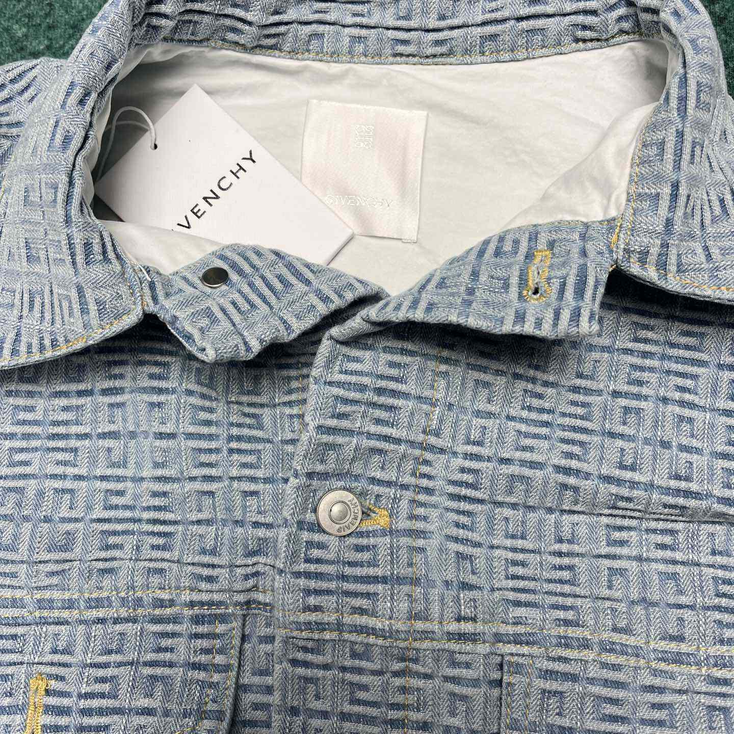 Givenchy 4G Denim Oversized Sleeveless Jacket - DopestKickz