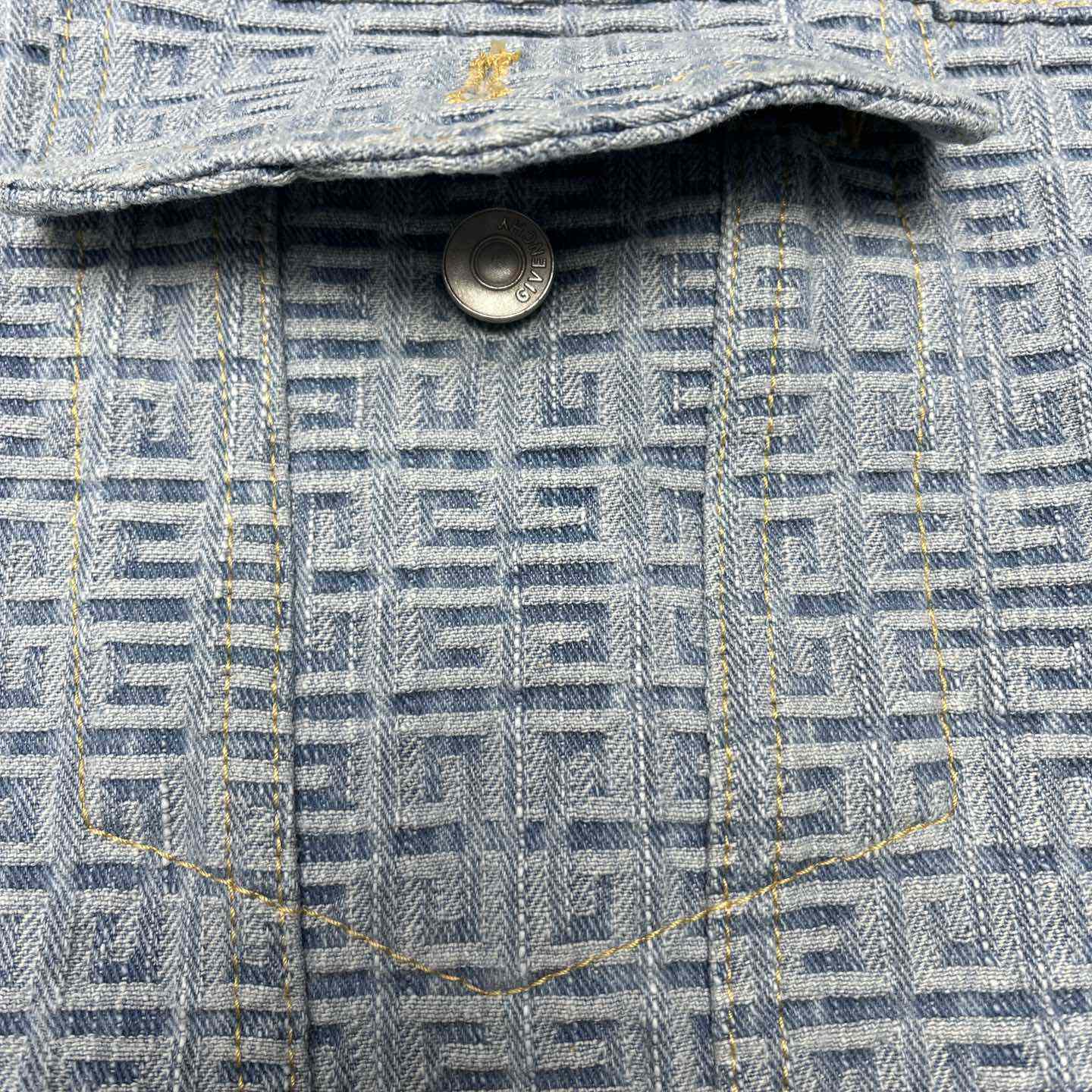 Givenchy 4G Denim Oversized Sleeveless Jacket - DopestKickz