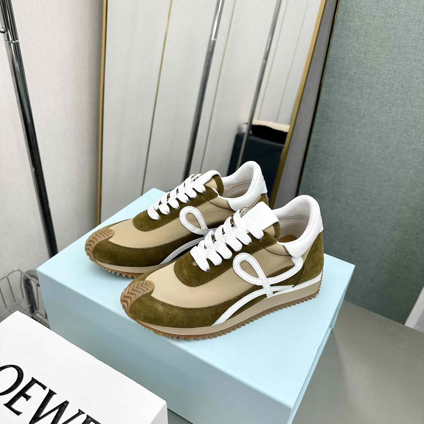 Loewe Flow Runner In Nylon And Suede - DopestKickz