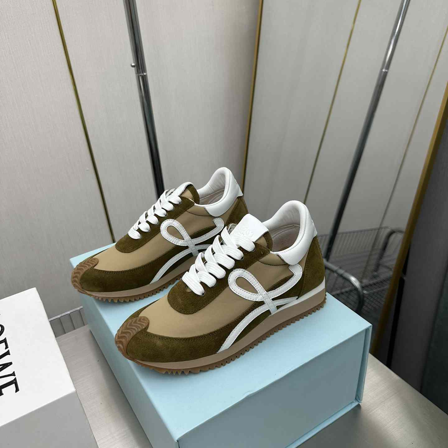 Loewe Flow Runner In Nylon And Suede - DopestKickz