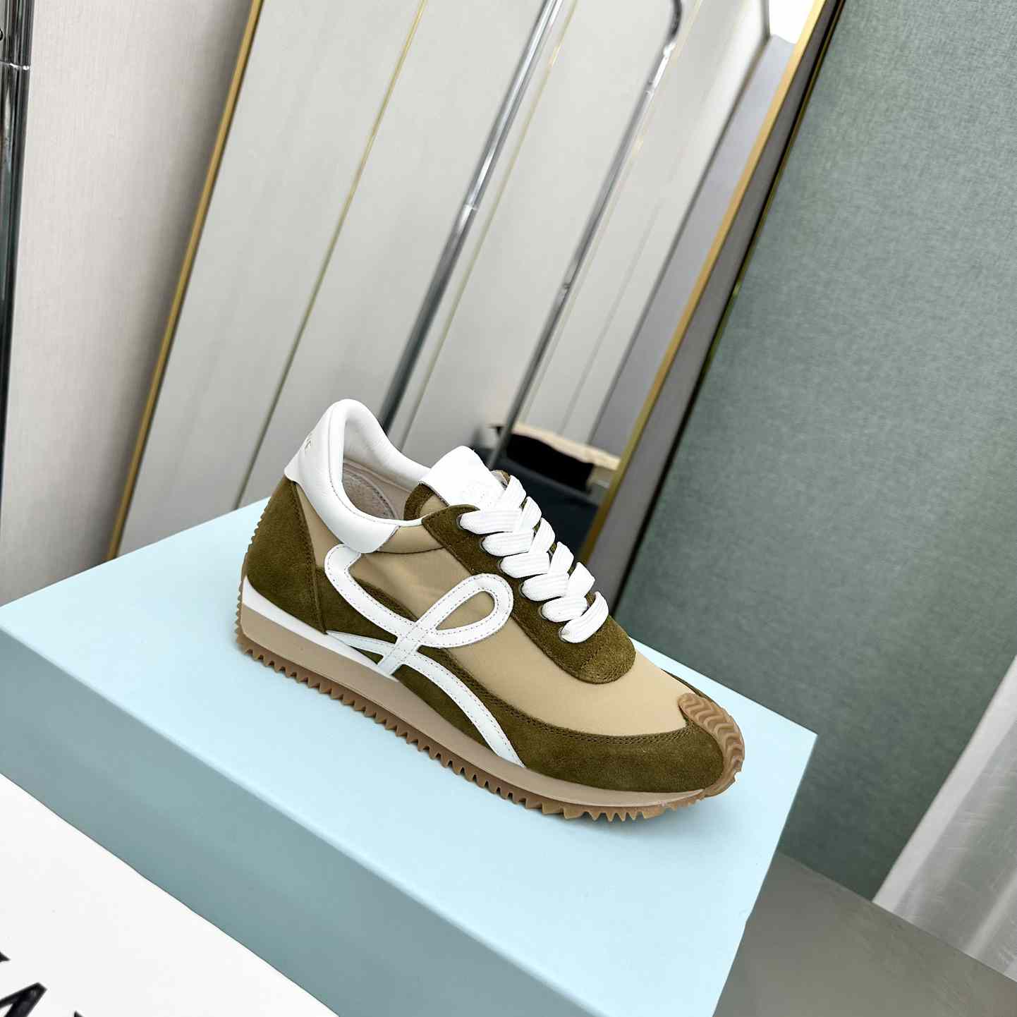 Loewe Flow Runner In Nylon And Suede - DopestKickz