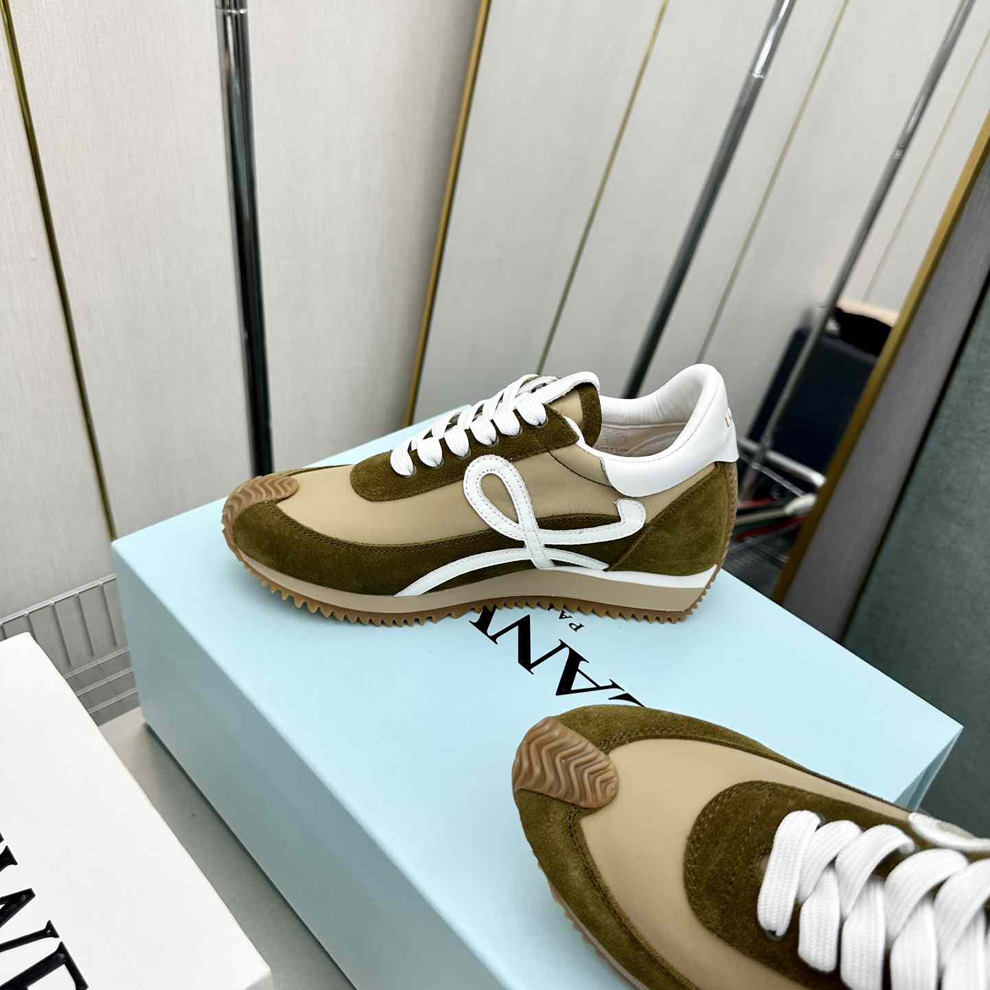 Loewe Flow Runner In Nylon And Suede - DopestKickz