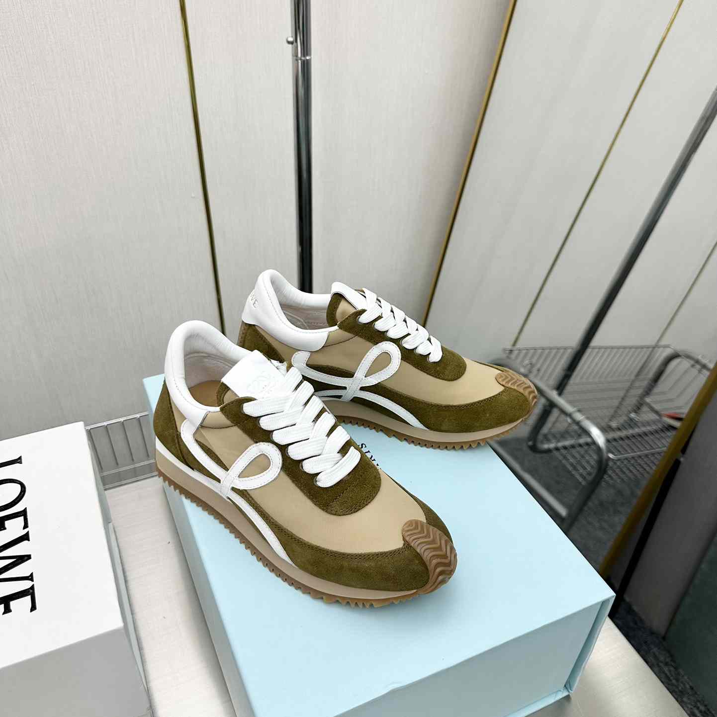 Loewe Flow Runner In Nylon And Suede - DopestKickz