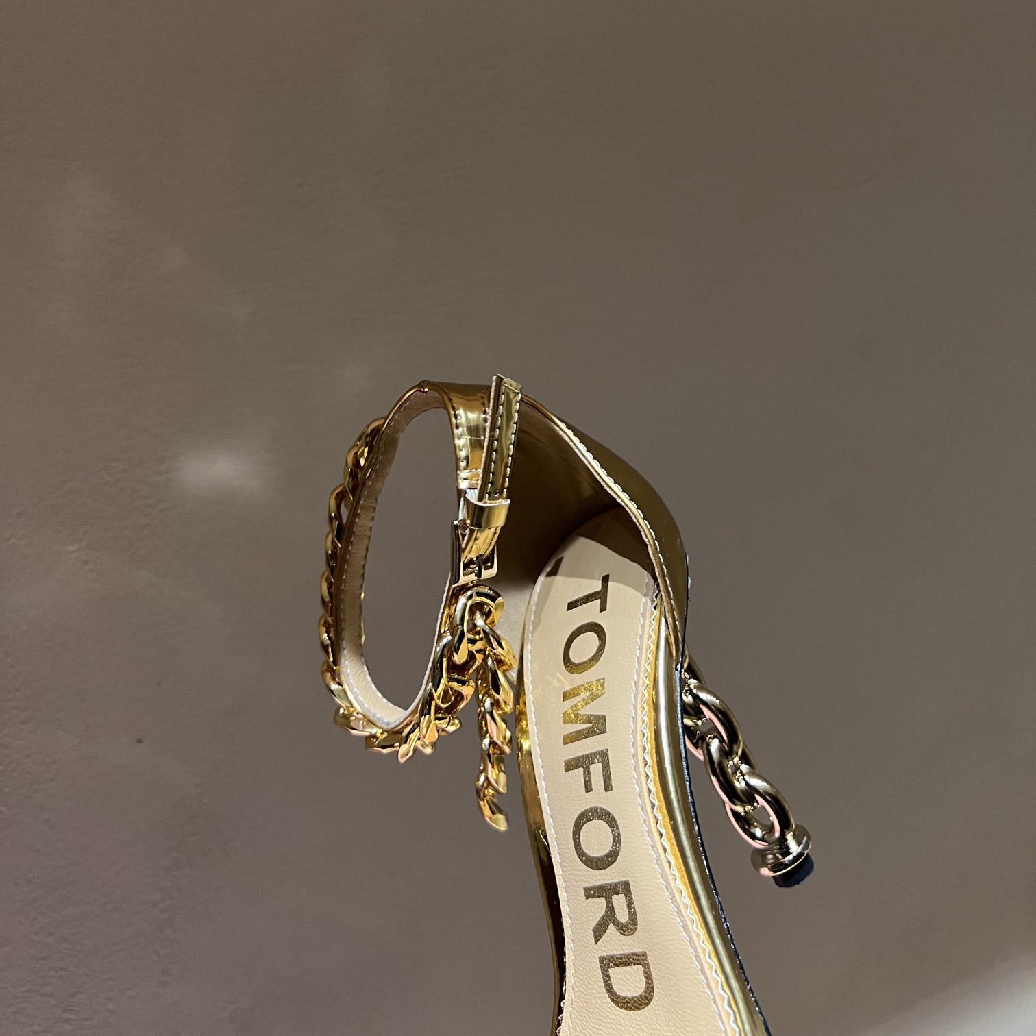 Tom Ford 105mm Leather Sandals - DopestKickz