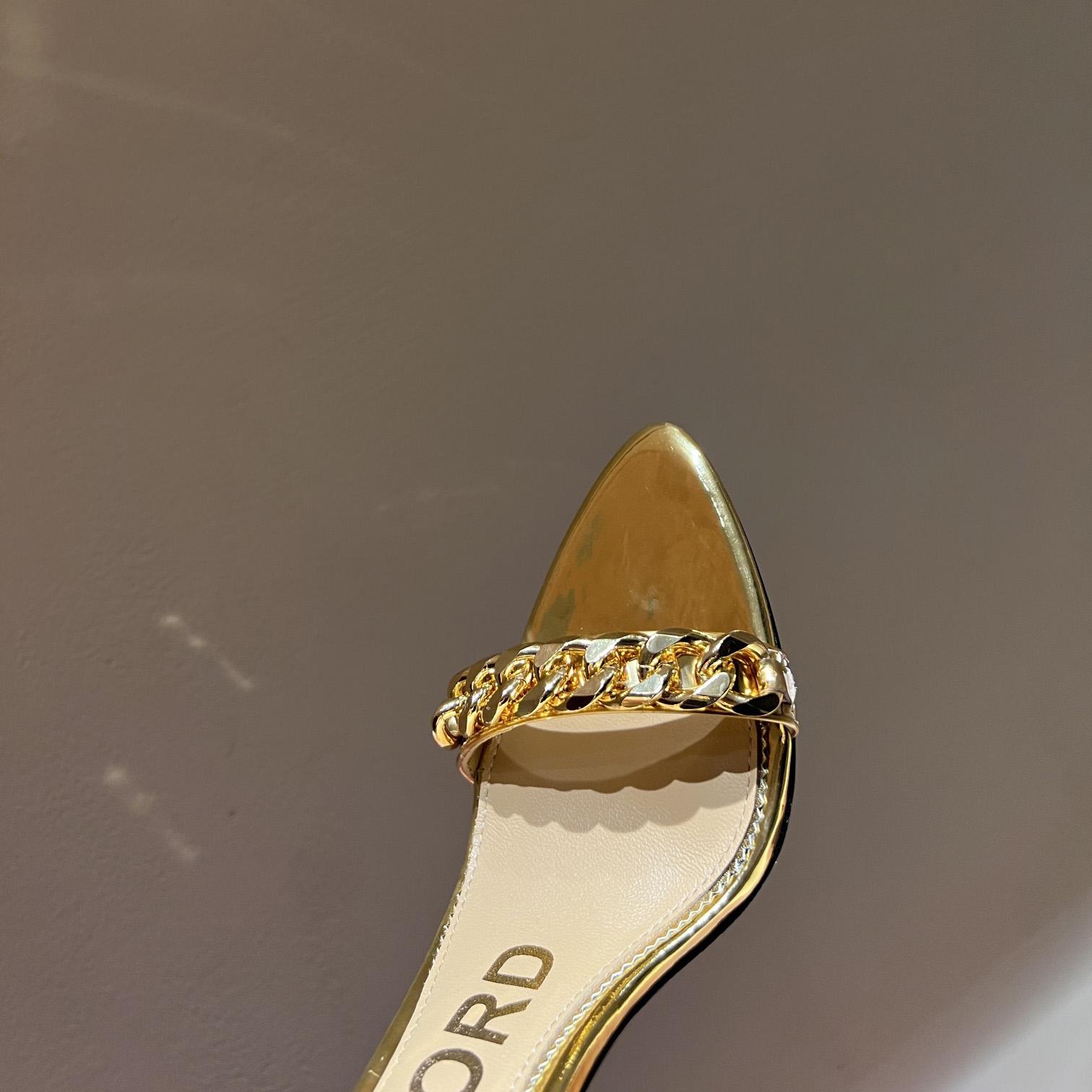 Tom Ford 105mm Leather Sandals - DopestKickz