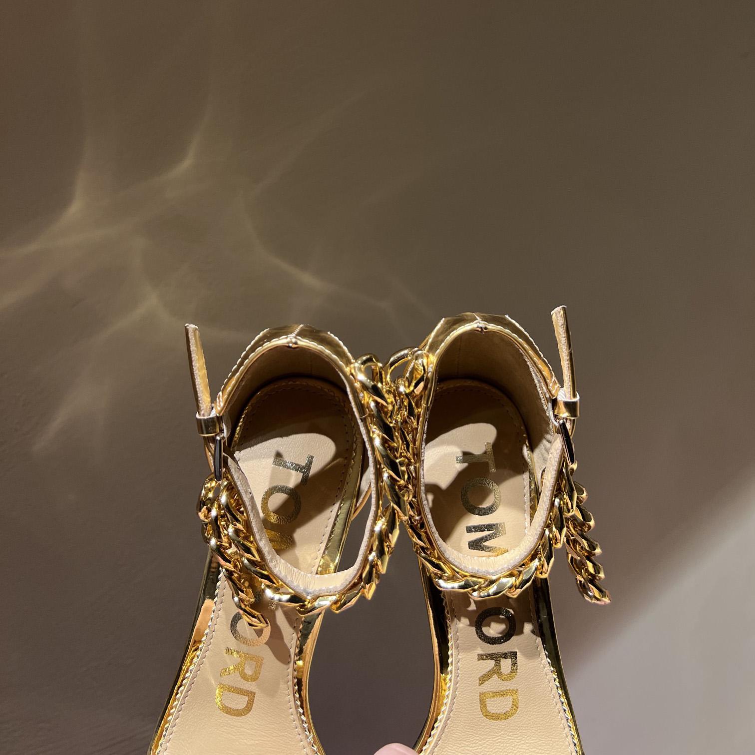 Tom Ford 105mm Leather Sandals - DopestKickz