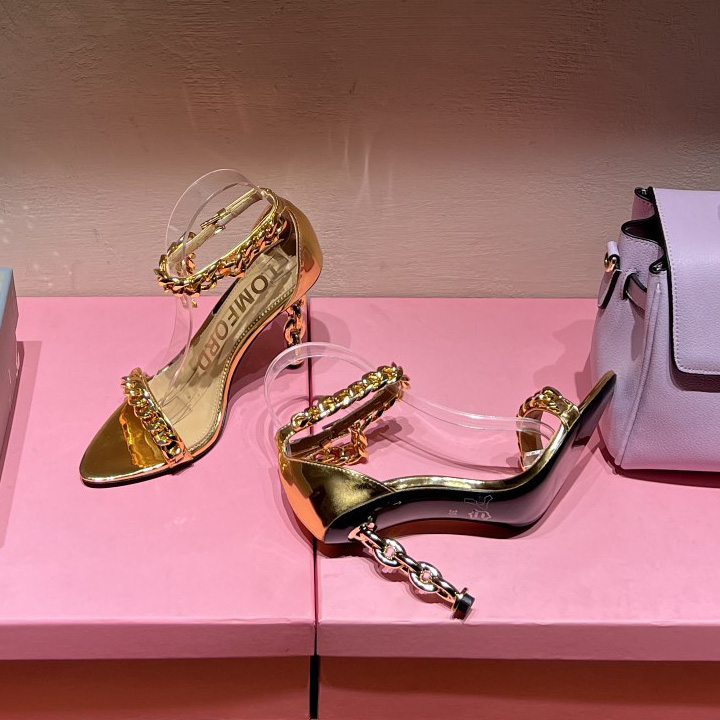 Tom Ford 105mm Leather Sandals - DopestKickz