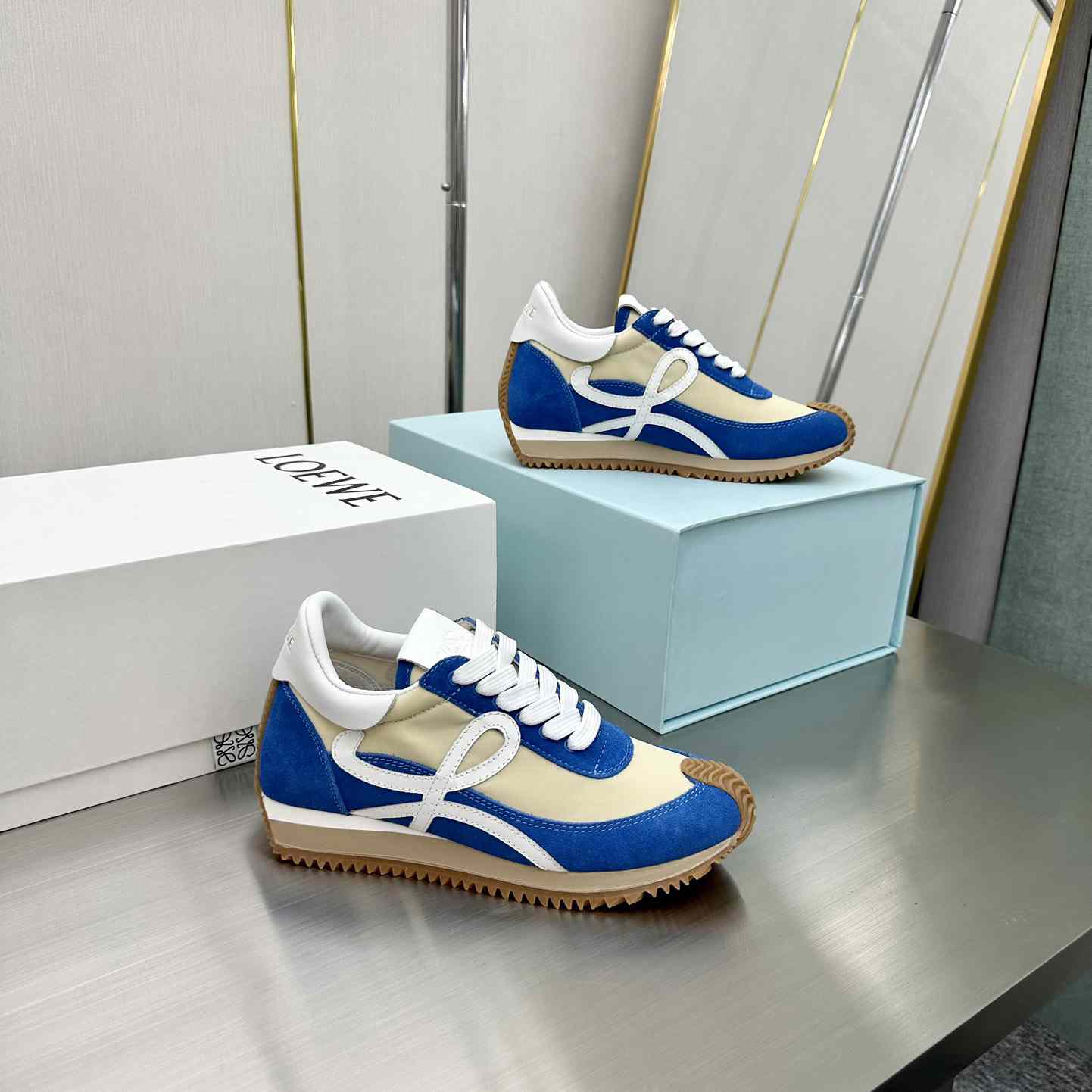 Loewe Flow Runner In Nylon And Suede - DopestKickz