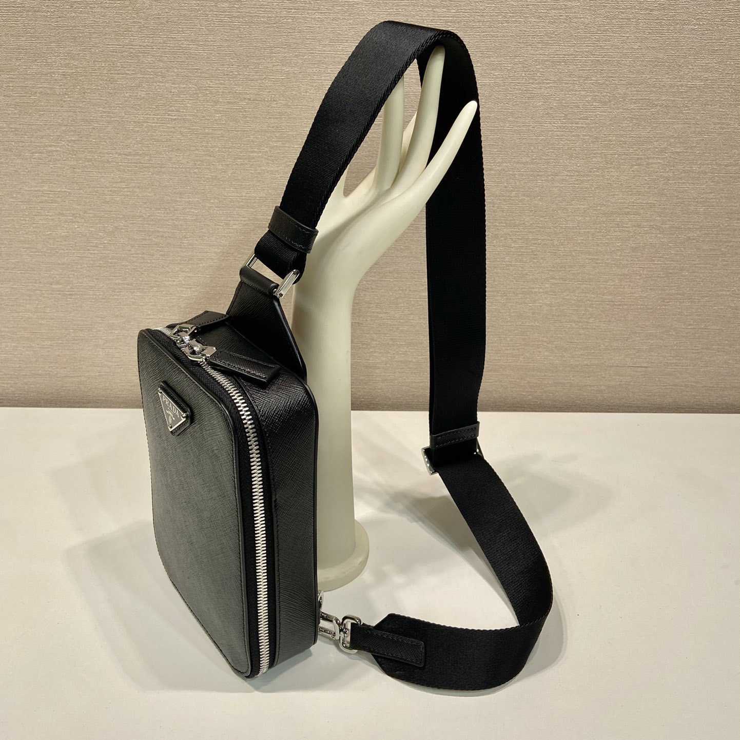 Prada Brique Saffiano Leather Bag - DopestKickz