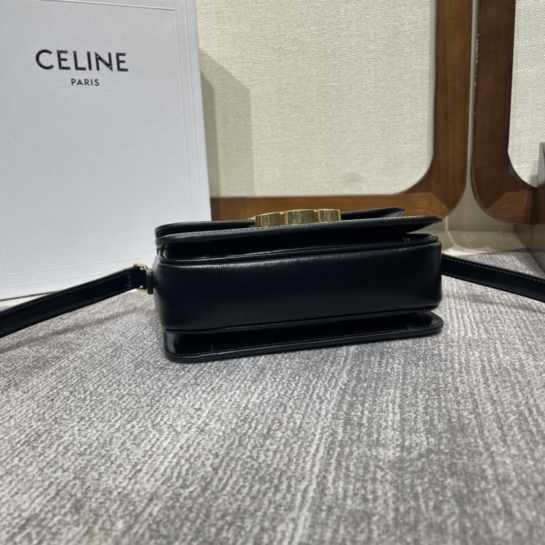 Celine Teen Triomphe Bag In Shiny Calfskin - DopestKickz