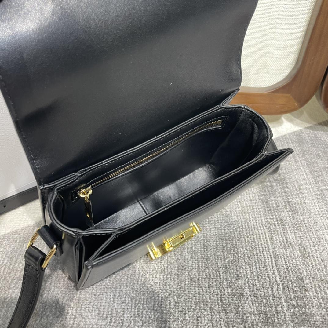 Celine Teen Triomphe Bag In Shiny Calfskin - DopestKickz