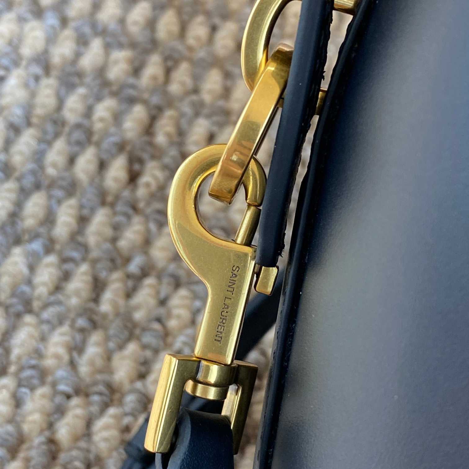 Saint Laurent Le 37 Mini In Shiny Leather - DopestKickz