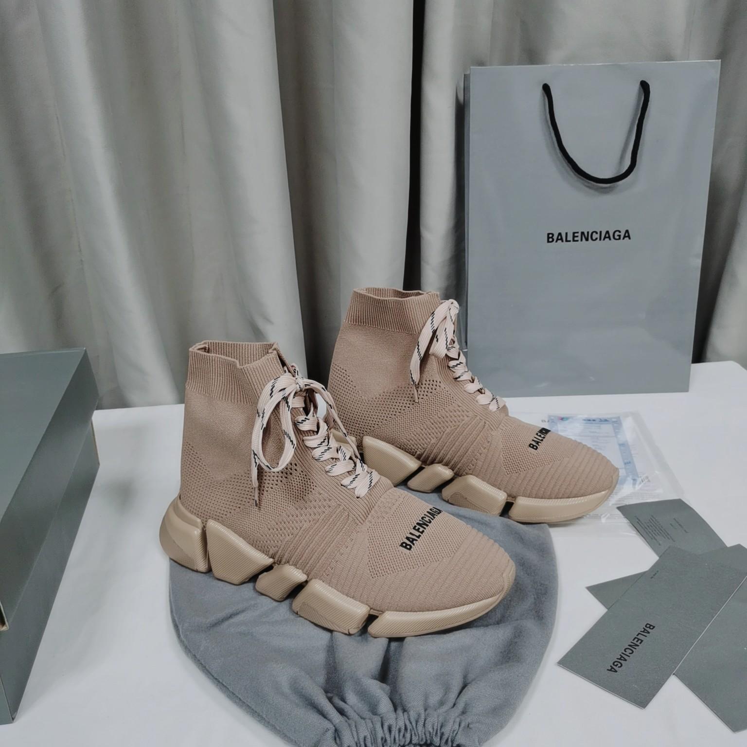 Balenciaga Speed 2.0 Lace Up Shoes - DopestKickz
