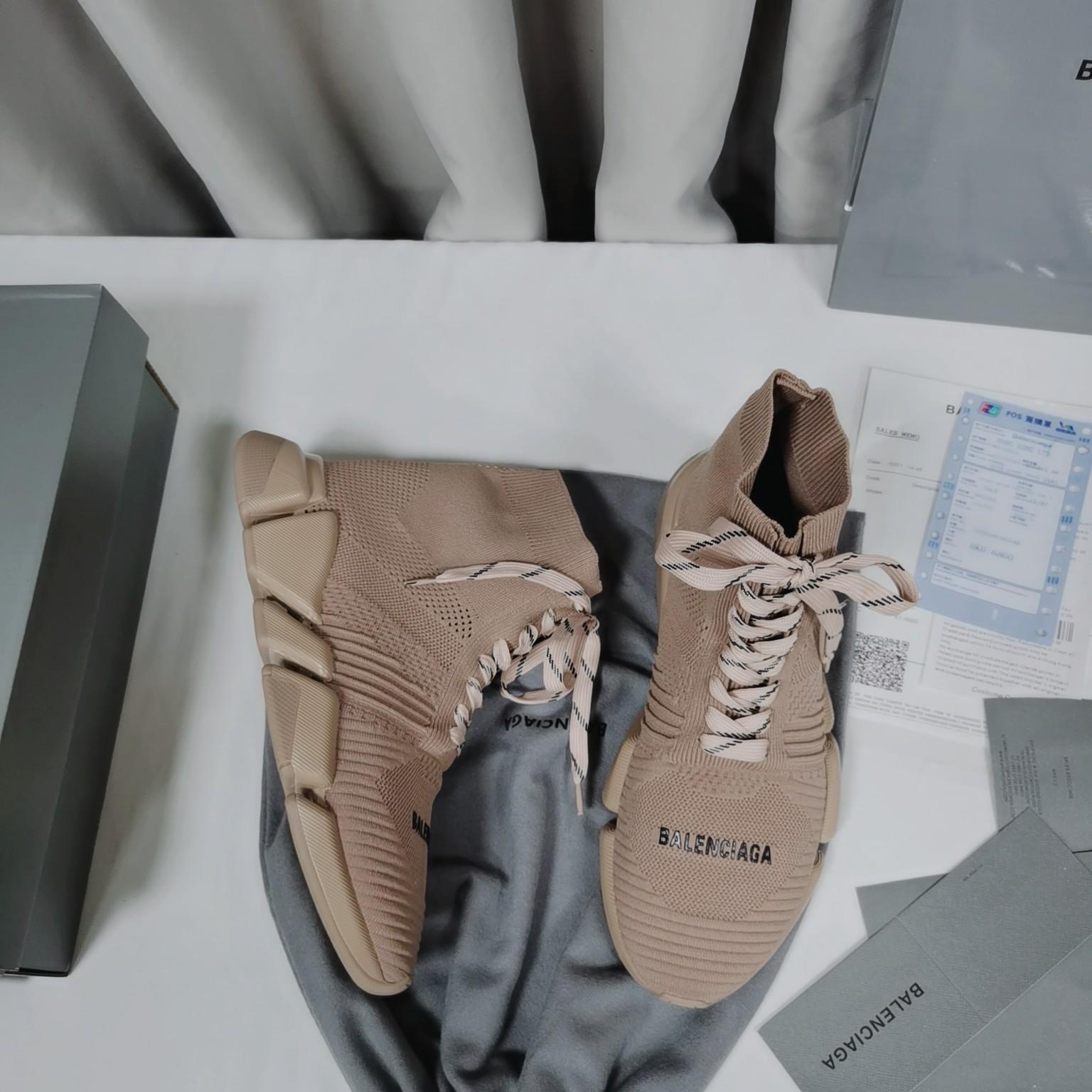 Balenciaga Speed 2.0 Lace Up Shoes - DopestKickz