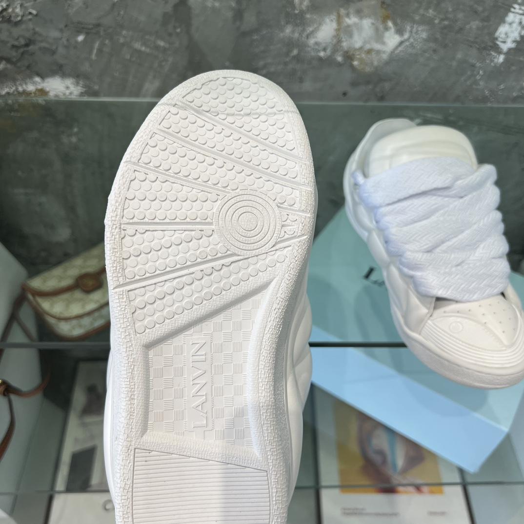 Lanvin Leather Curb XL Sneakers - DopestKickz