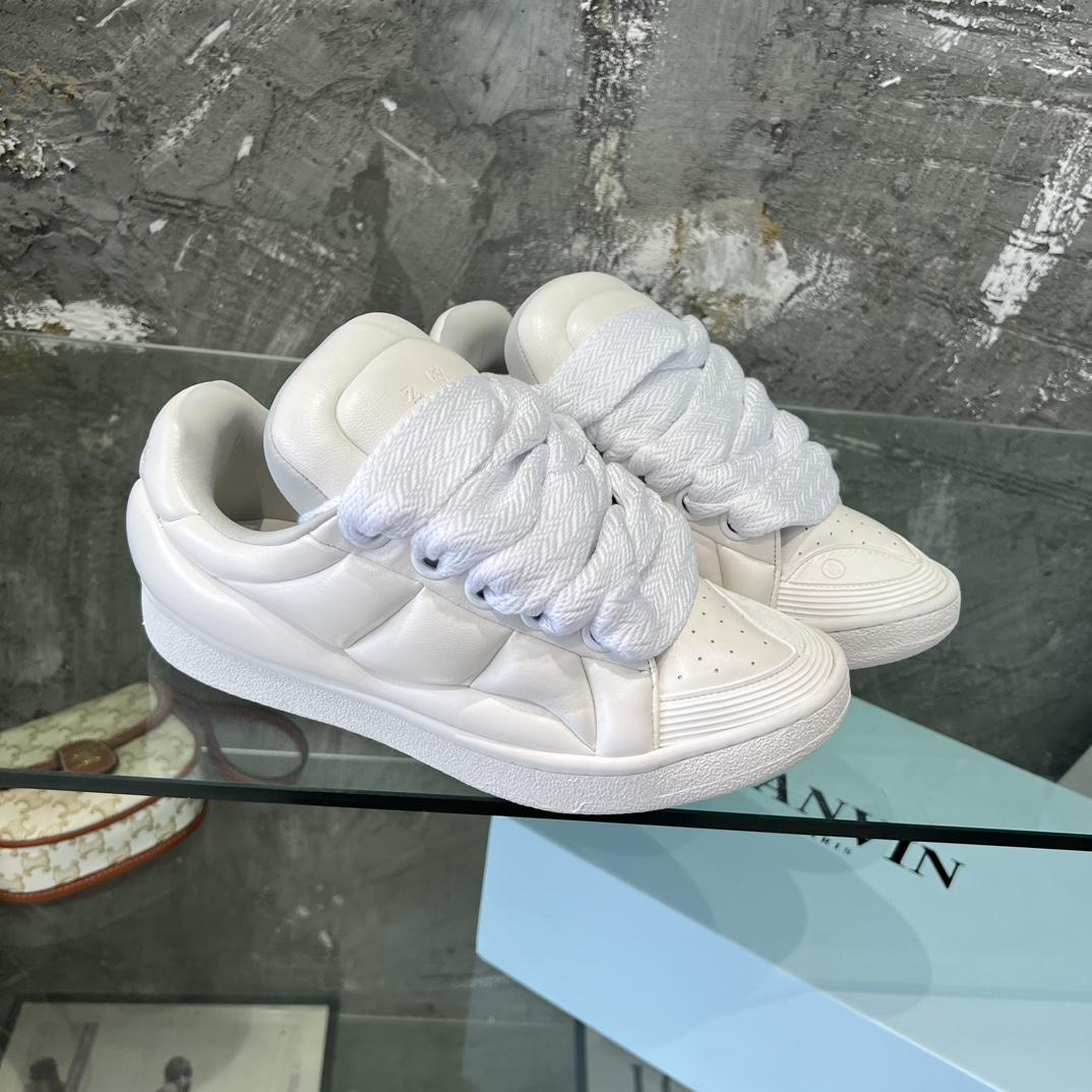 Lanvin Leather Curb XL Sneakers - DopestKickz