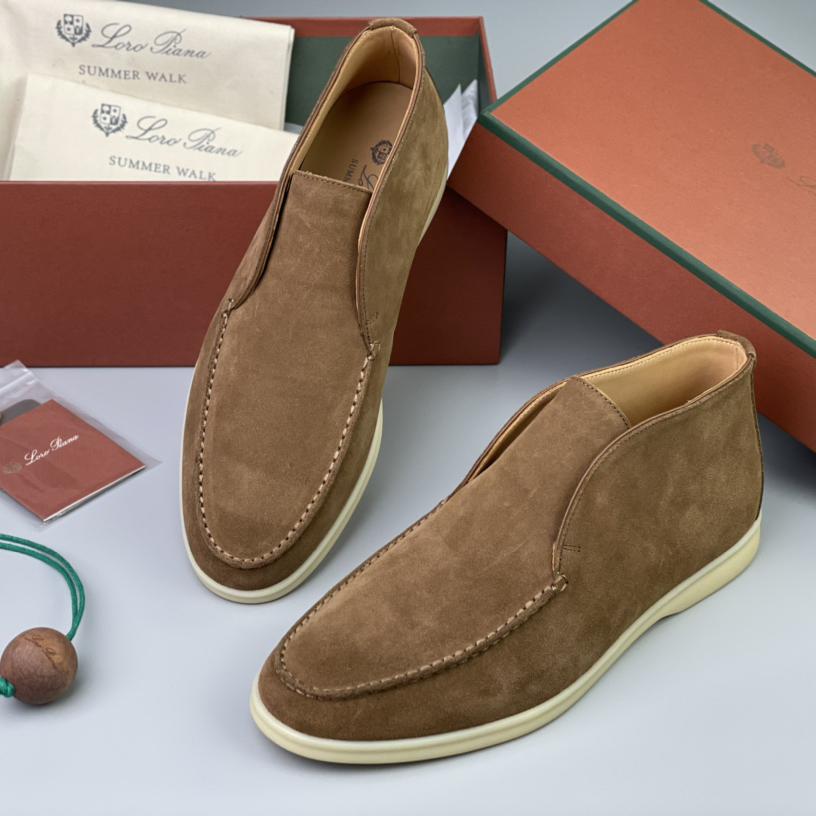 Loro Piana White Sole Summer Walk Loafers - DopestKickz