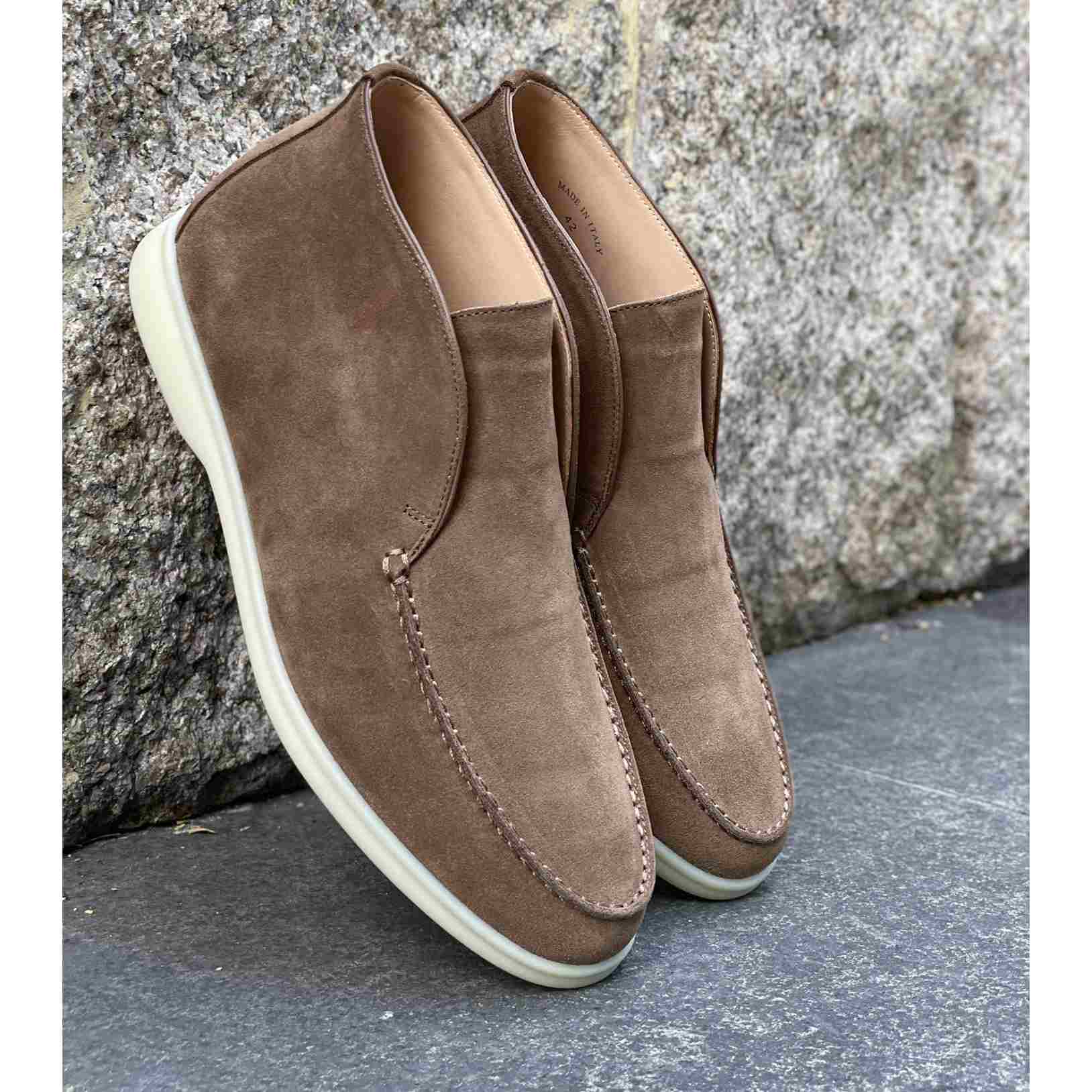 Loro Piana White Sole Summer Walk Loafers - DopestKickz