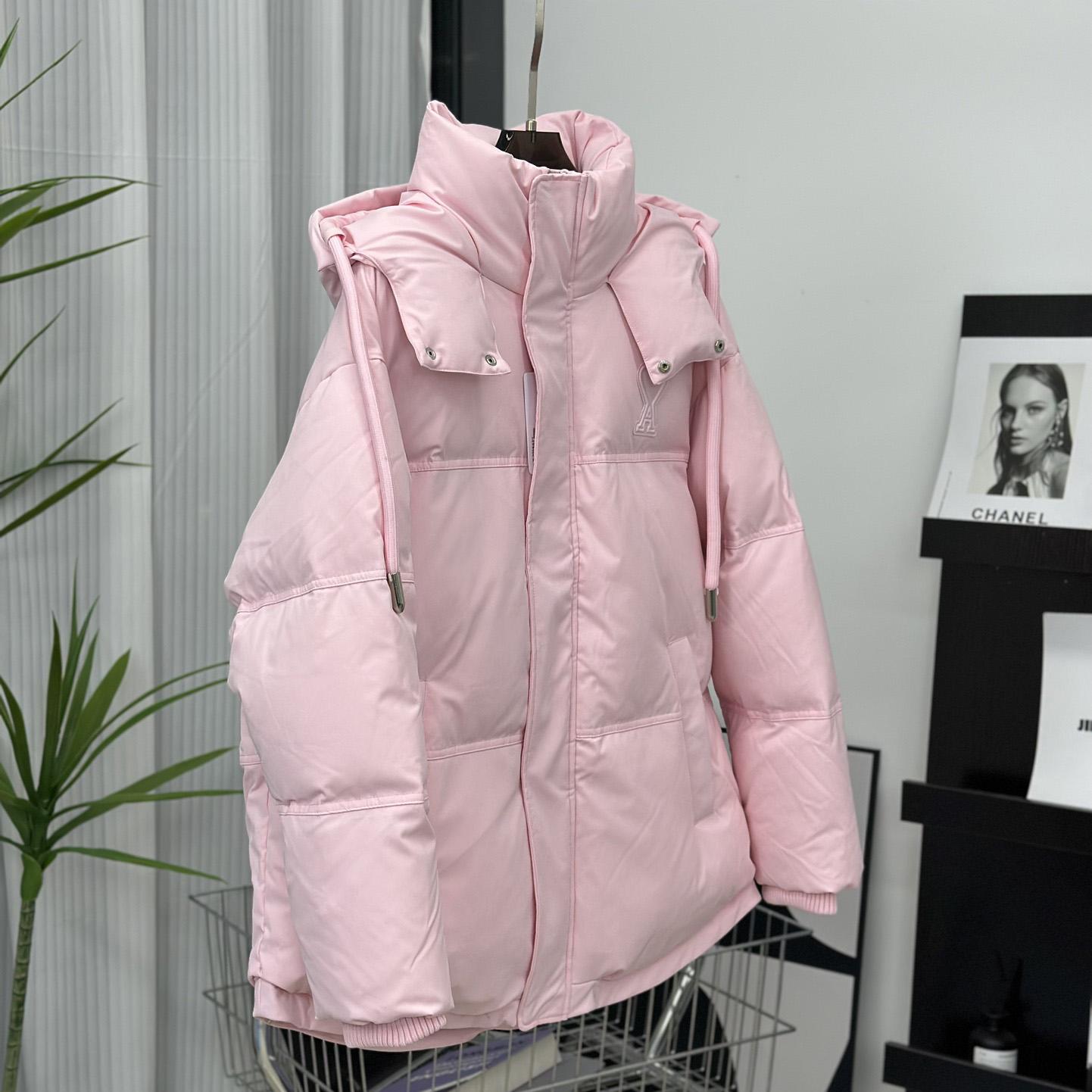 Ami Paris Ami De Coeur Puffer Jacket - DopestKickz