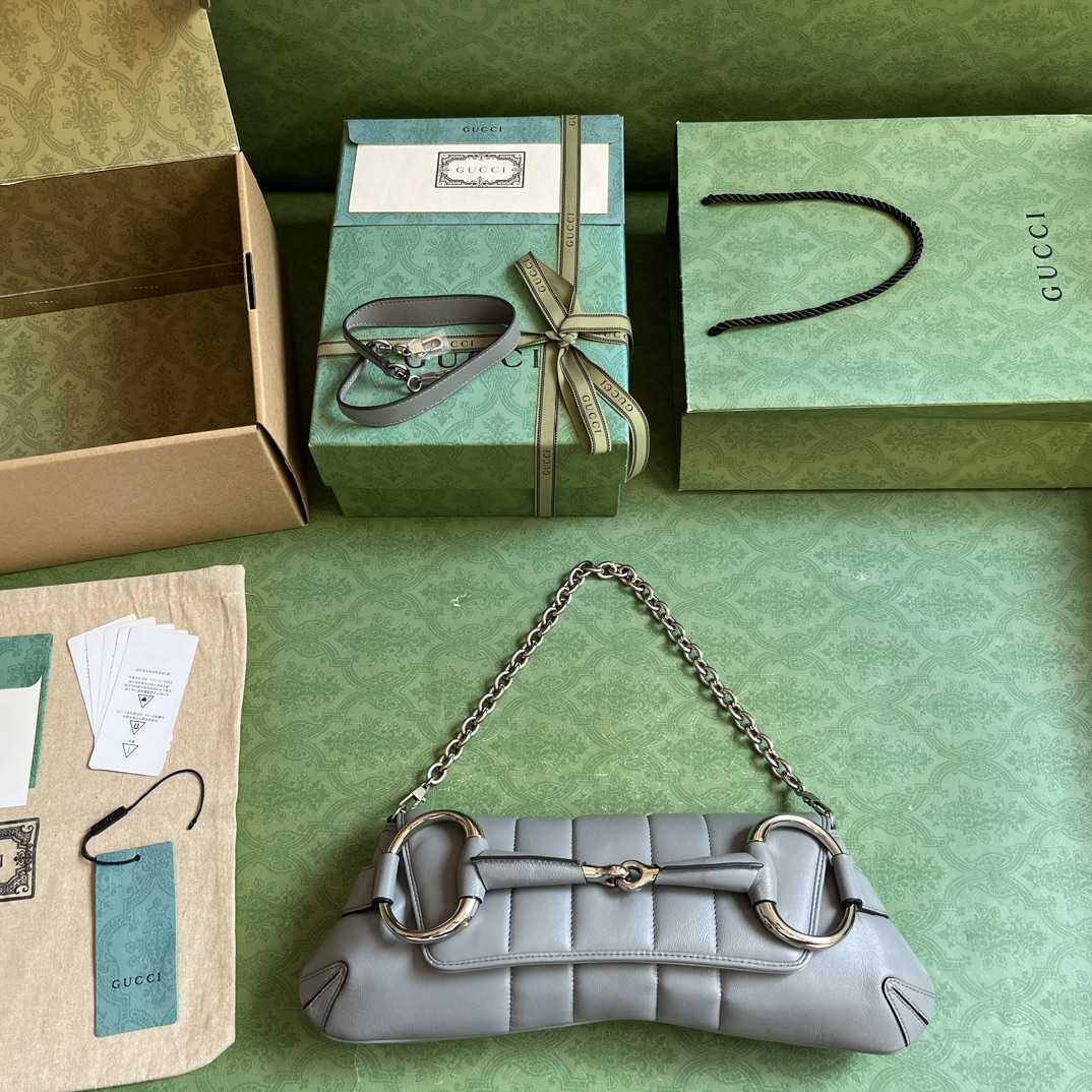 Gucci Horsebit Chain Medium Shoulder Bag (38x 15x 16cm) - DopestKickz