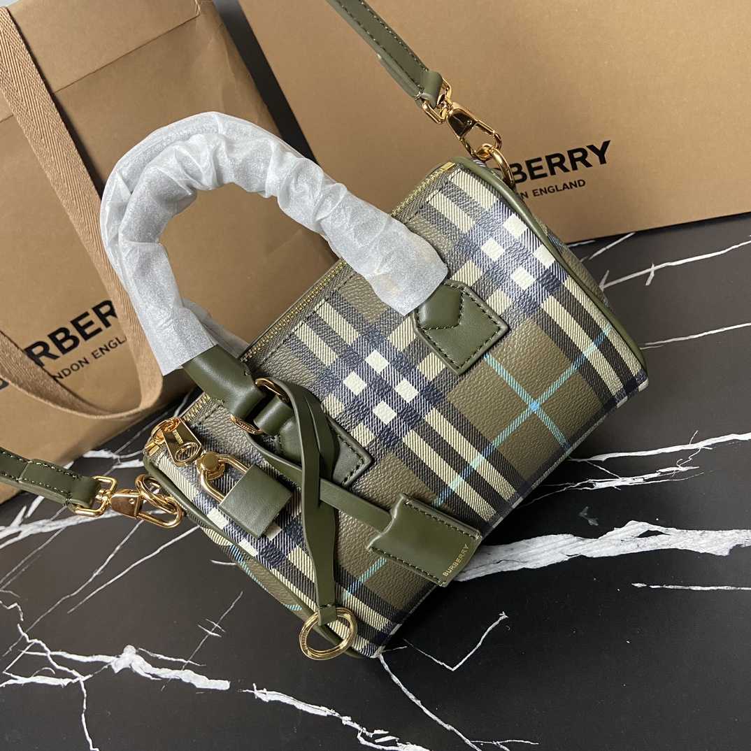 Burberry Check Mini Bowling Bag - DopestKickz