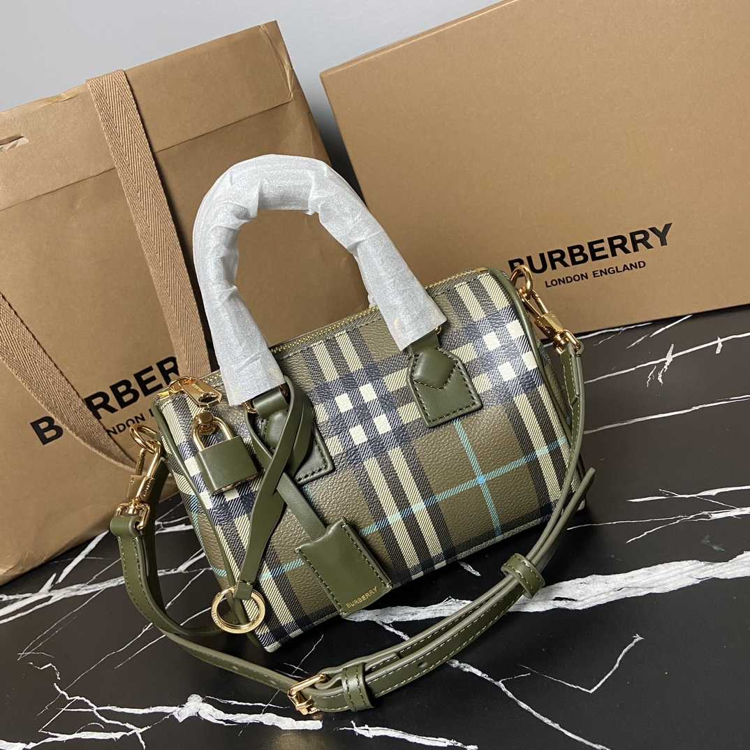 Burberry Check Mini Bowling Bag - DopestKickz