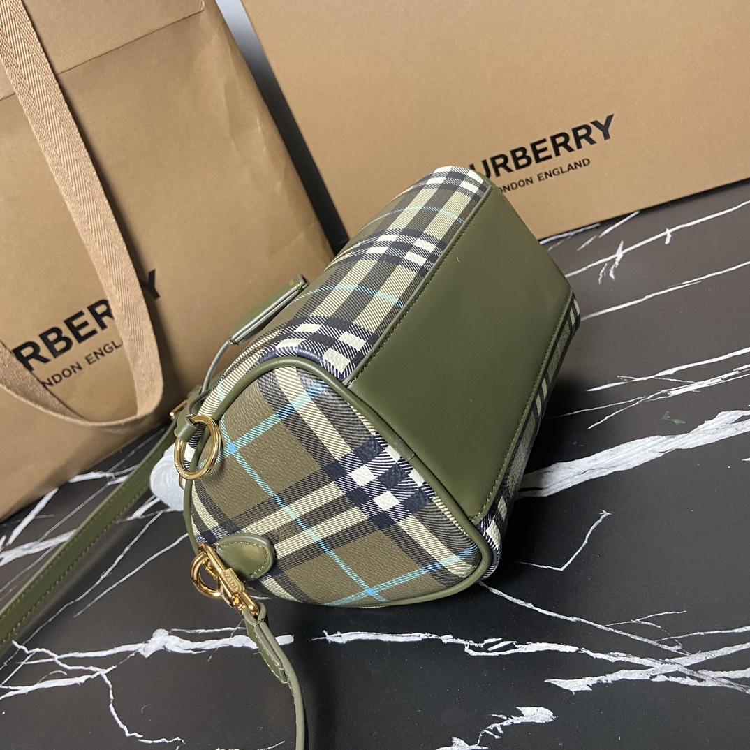 Burberry Check Mini Bowling Bag - DopestKickz