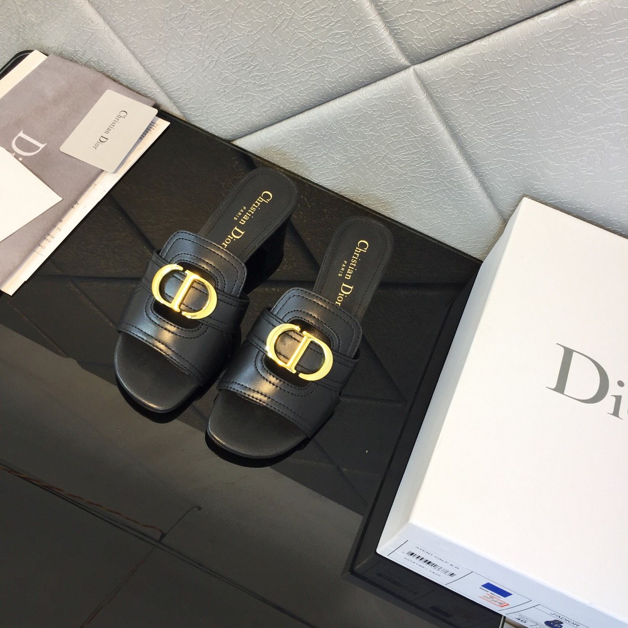 Dior 30 Montaigne Heeled Slide - DopestKickz