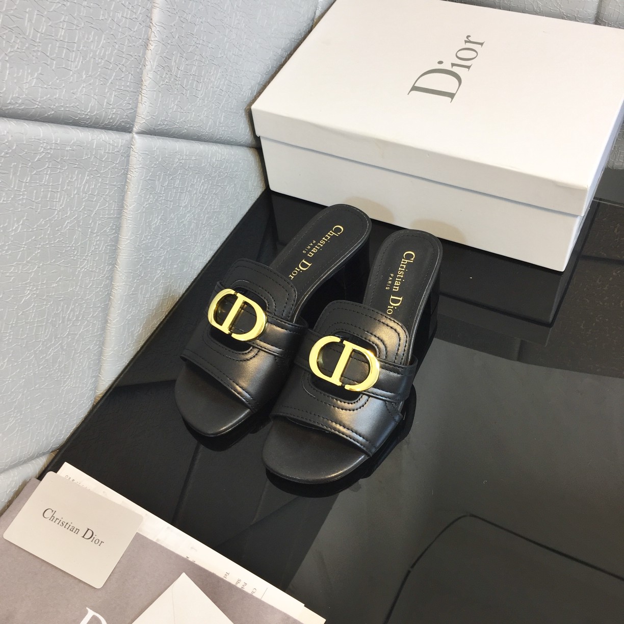 Dior 30 Montaigne Heeled Slide - DopestKickz