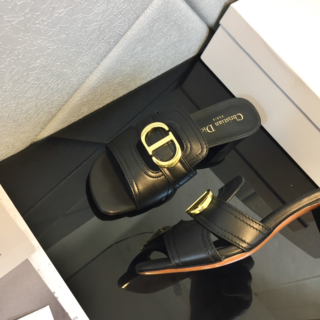 Dior 30 Montaigne Heeled Slide - DopestKickz