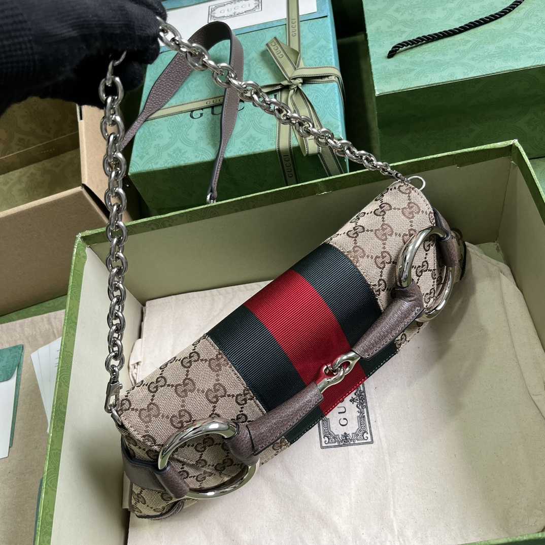 Gucci Horsebit Chain Medium Shoulder Bag (38x 15x 16cm) - DopestKickz