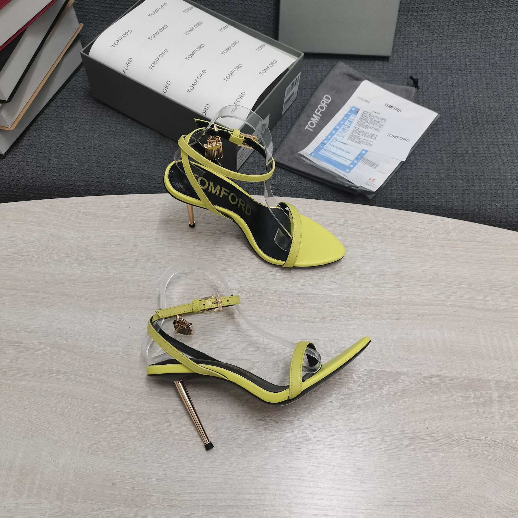 Tom Ford Naked 105mm Leather Sandals - DopestKickz