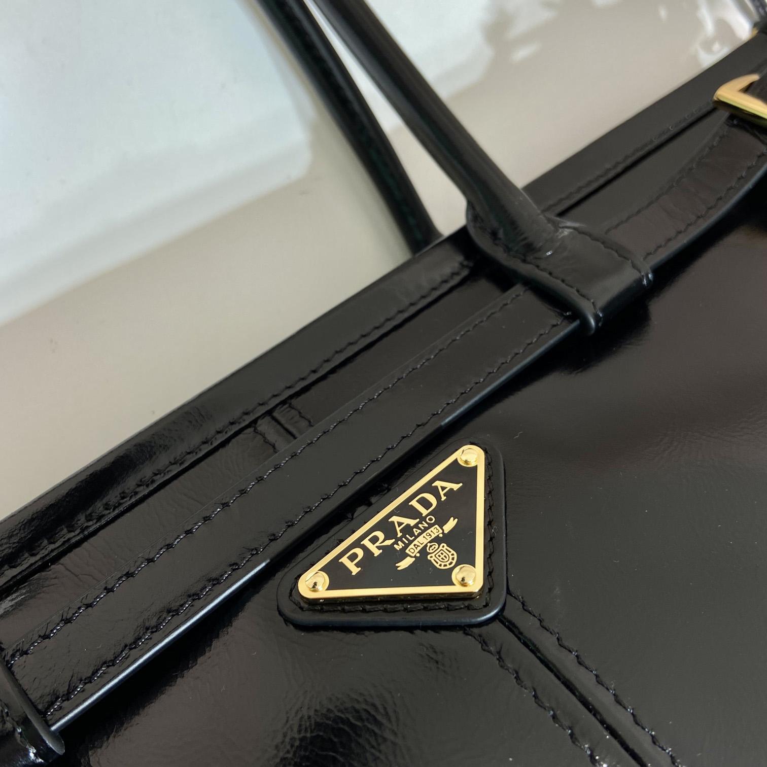 Prada Large Leather Handbag - DopestKickz