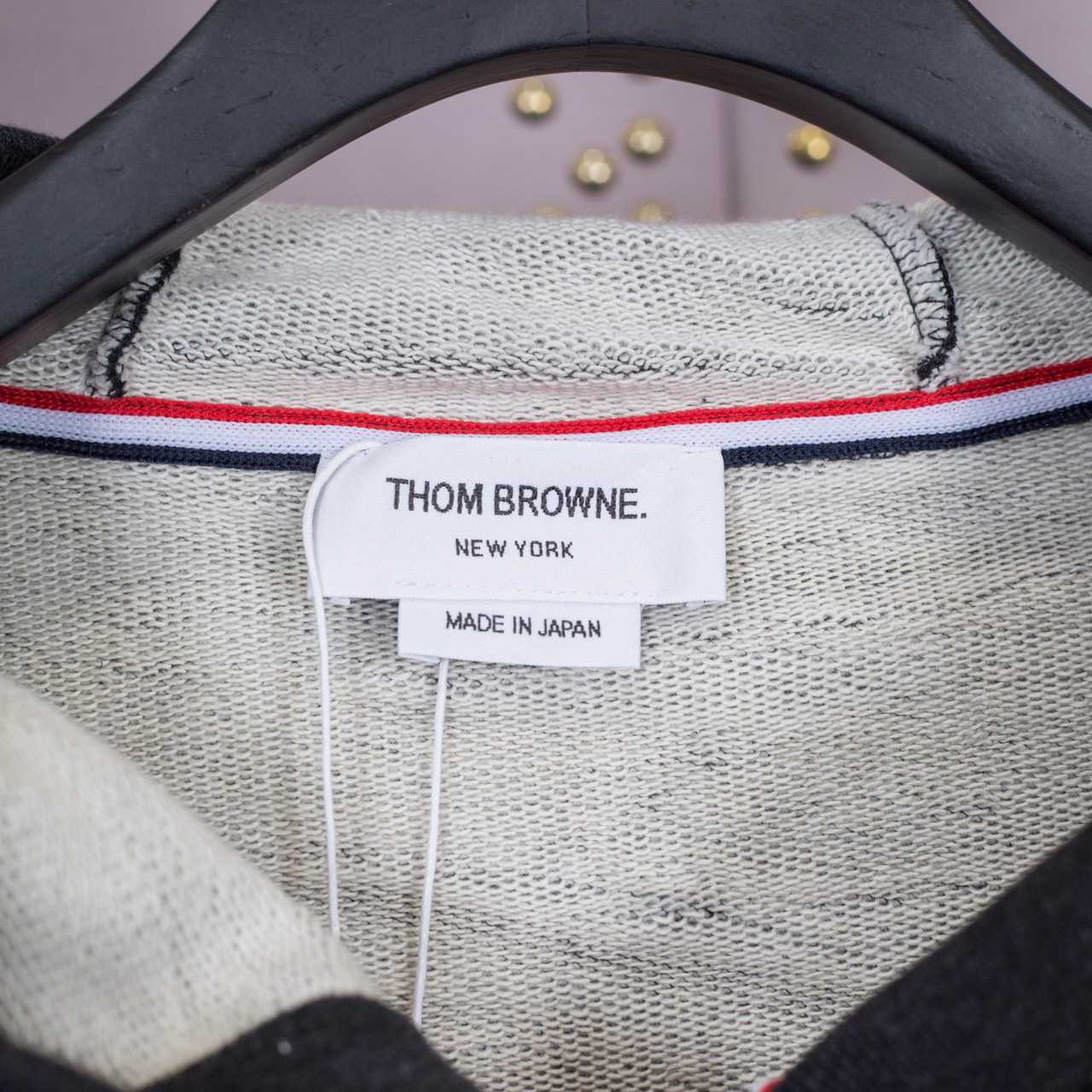 Thom Browne 4-Bar Zip-Up Cotton Hoodie - DopestKickz
