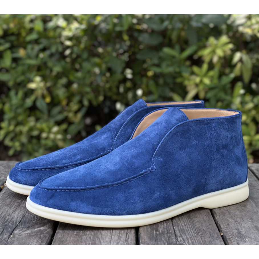 Loro Piana White Sole Summer Walk Loafers - DopestKickz