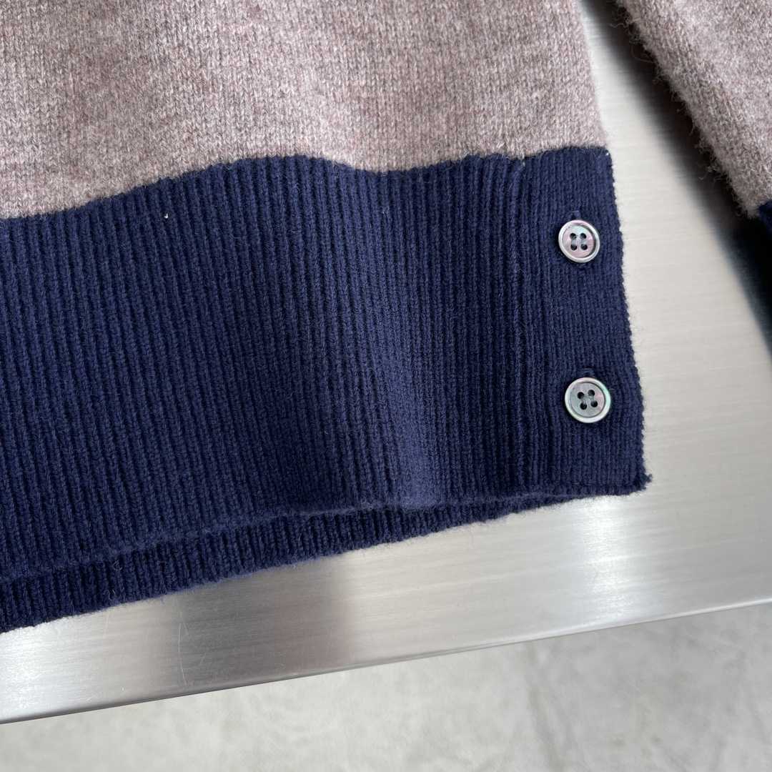 Thom Browne Shetland Wool Raglan 4-bar Crew Neck Pullover - DopestKickz