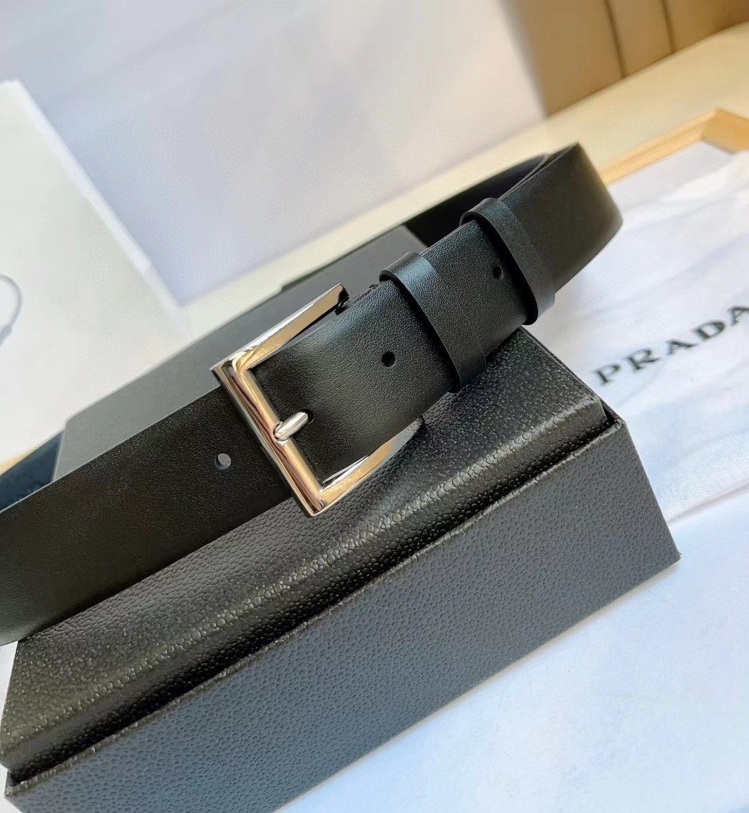 Prada Leather Belt - DopestKickz