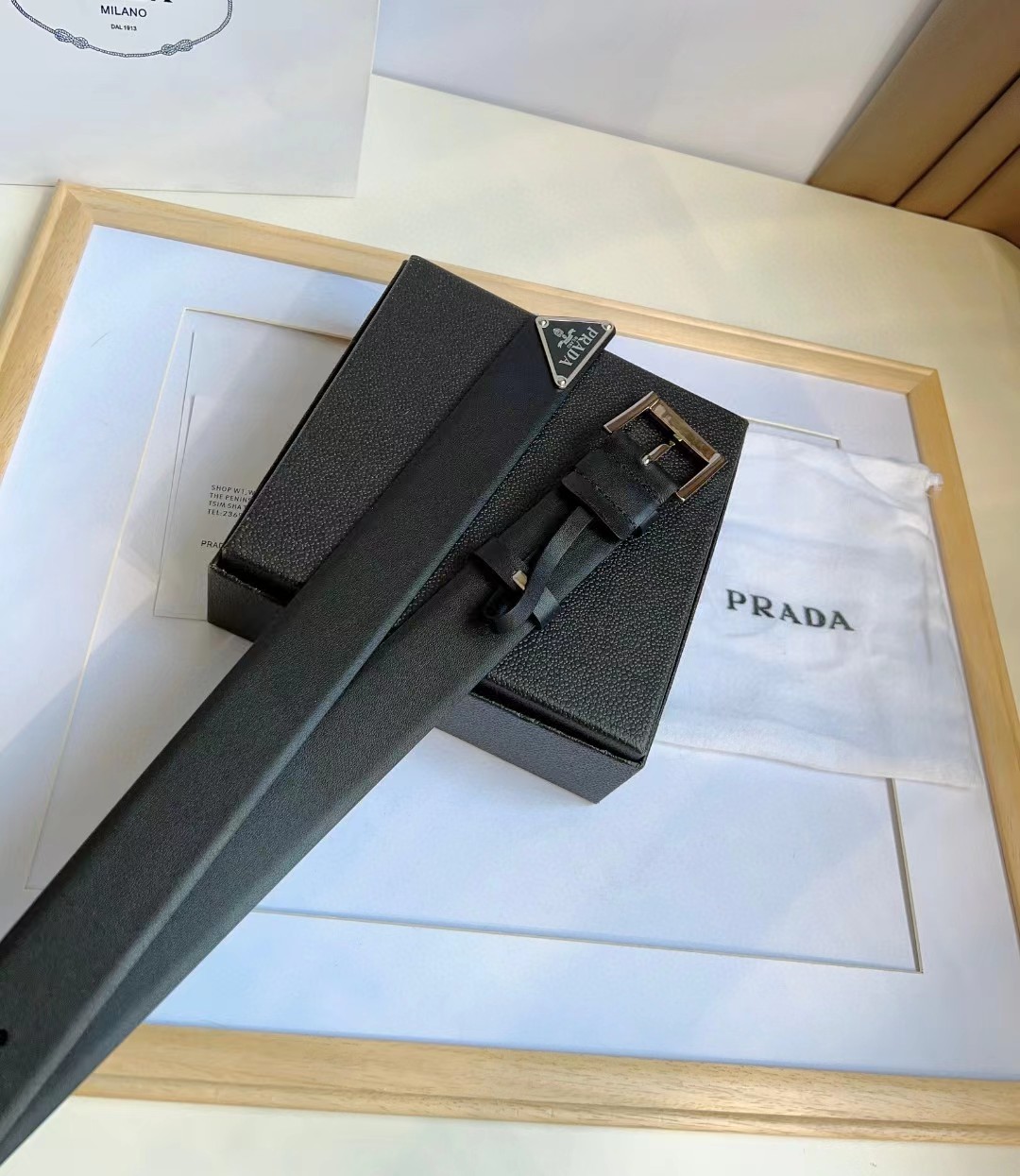 Prada Leather Belt - DopestKickz