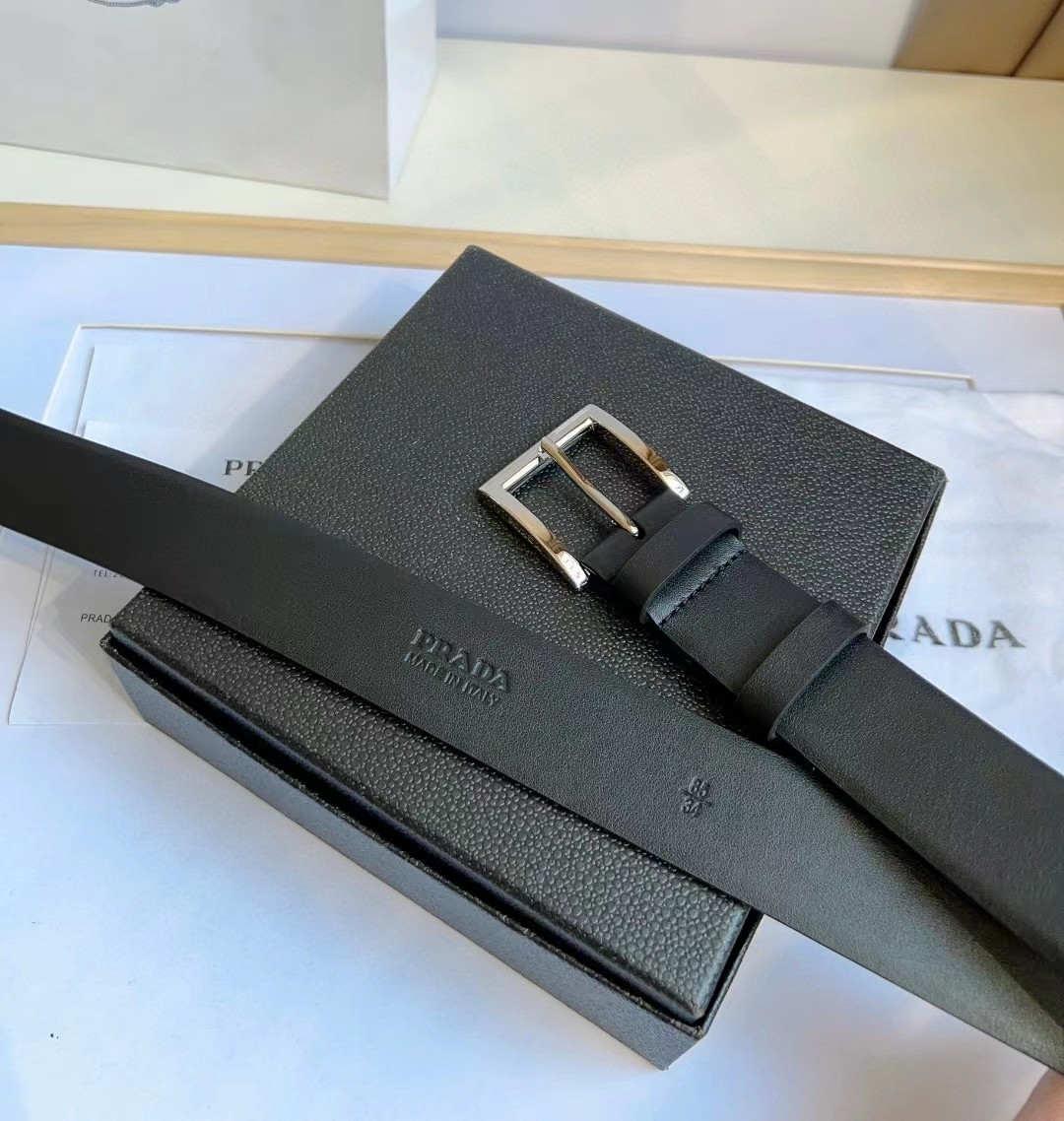 Prada Leather Belt - DopestKickz