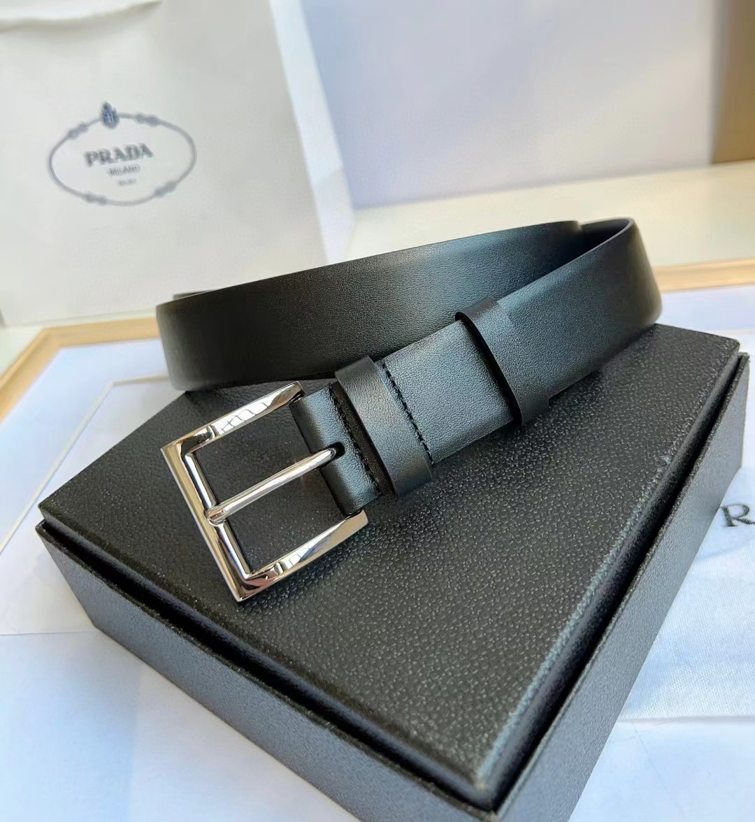 Prada Leather Belt - DopestKickz