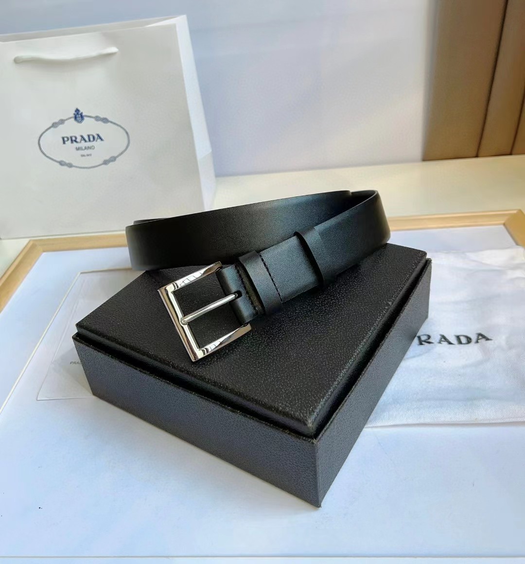 Prada Leather Belt - DopestKickz