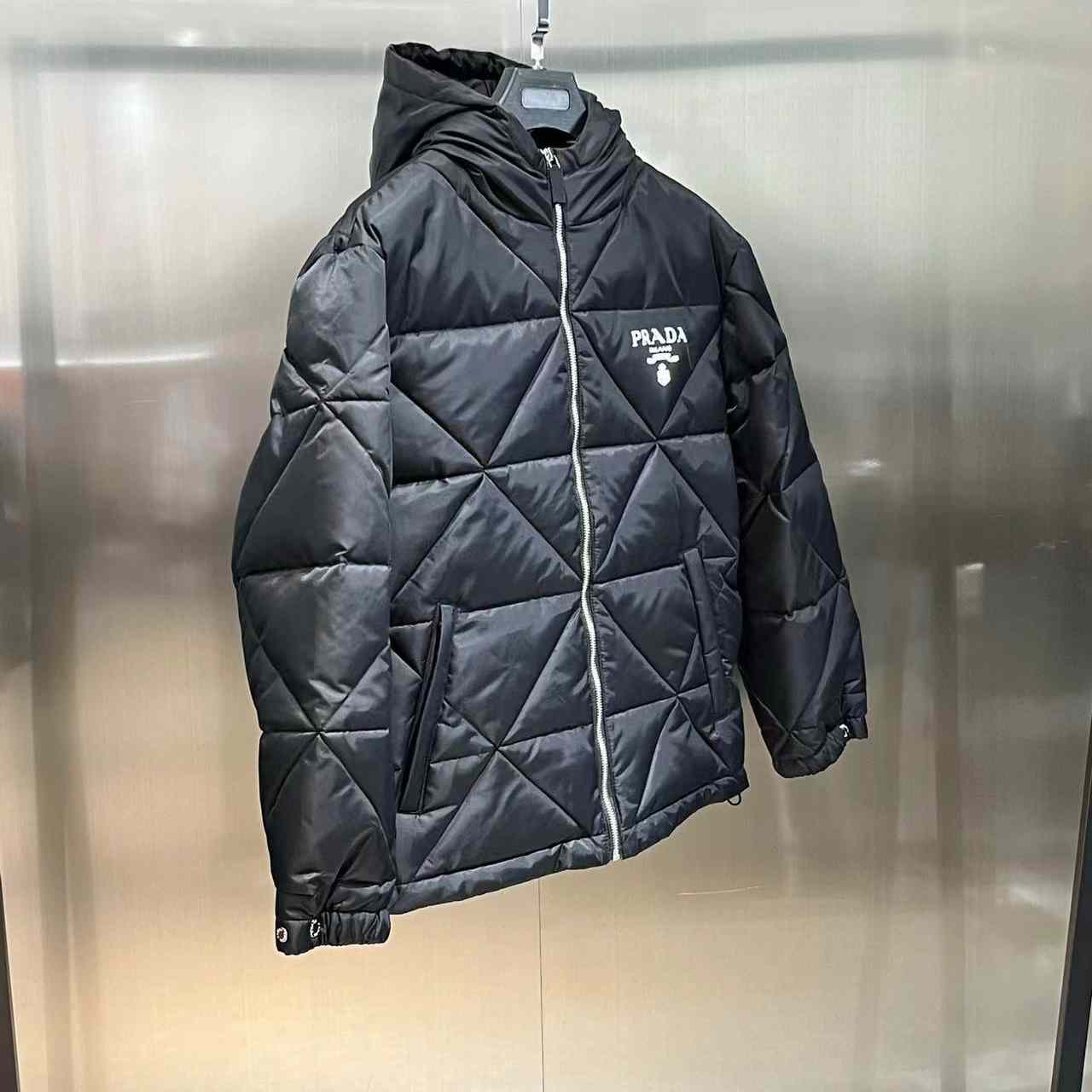 Prada Cropped Re-Nylon Down Jacket - DopestKickz
