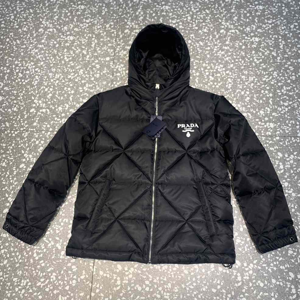 Prada Cropped Re-Nylon Down Jacket - DopestKickz