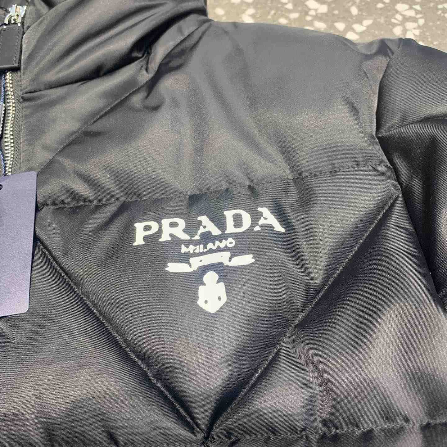 Prada Cropped Re-Nylon Down Jacket - DopestKickz