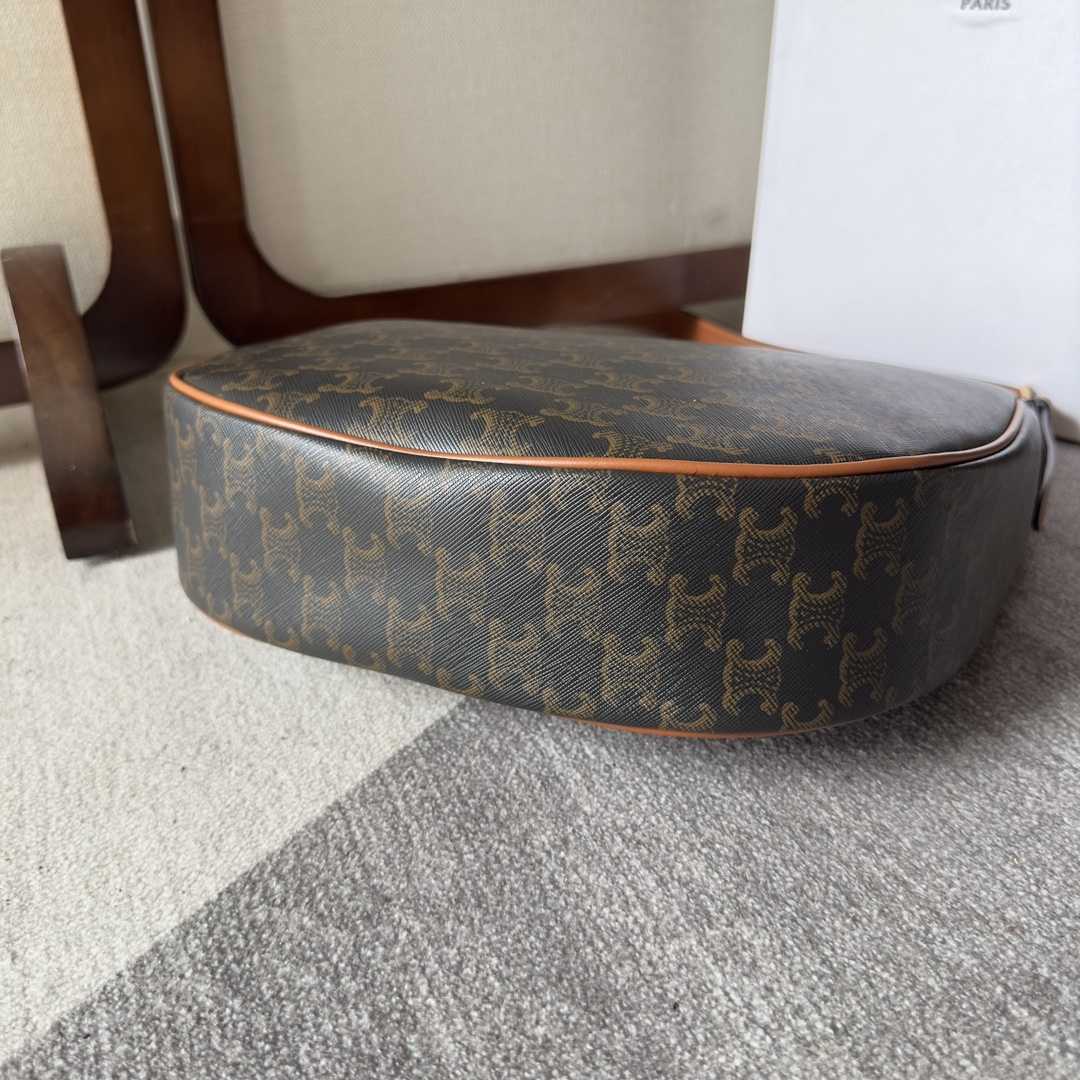 Celine Heloise Bag In Triomphe Canvas And Calfskin - DopestKickz